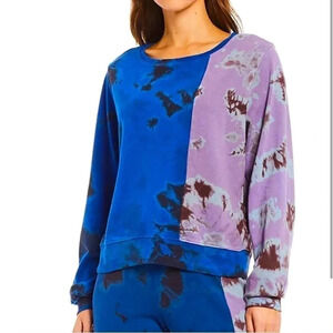 WILDFOX Pullover Sweater Top Tie Dye Meteorite Wash Sz XS NWT